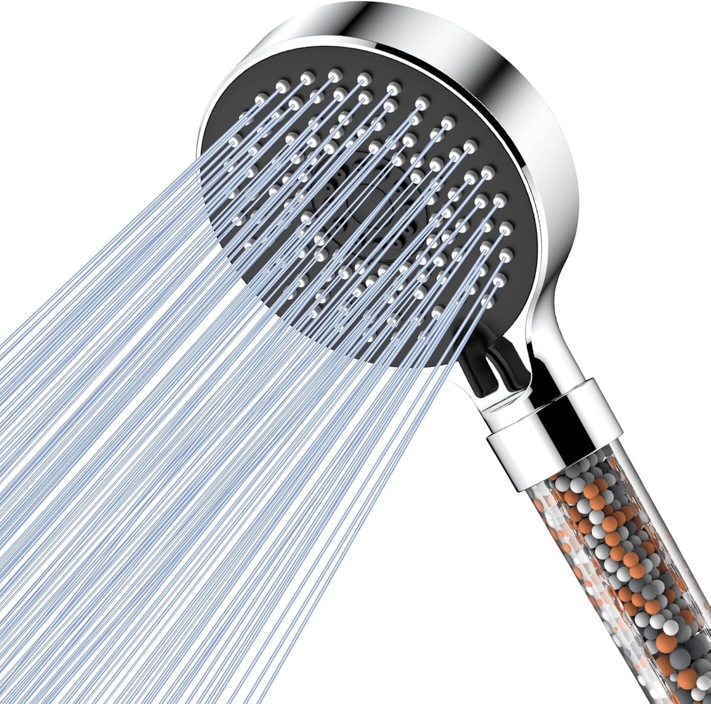 Pommeau de Douche Filtrant Minéral — Peau Douce & Anti-Calcaire